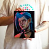 "jinx" original painting and prints