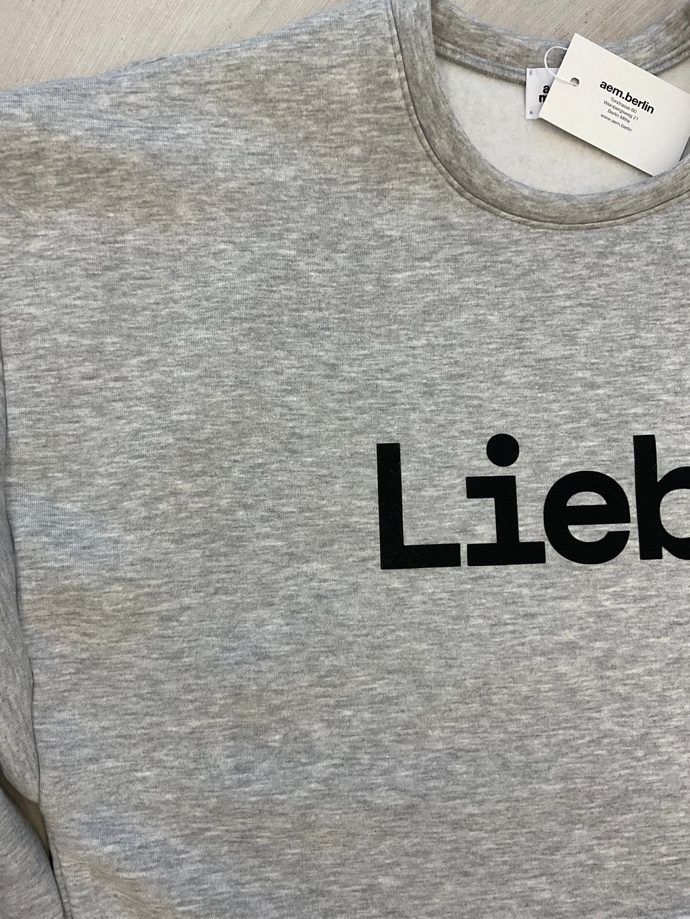 Grey Liebe sweatshirt 