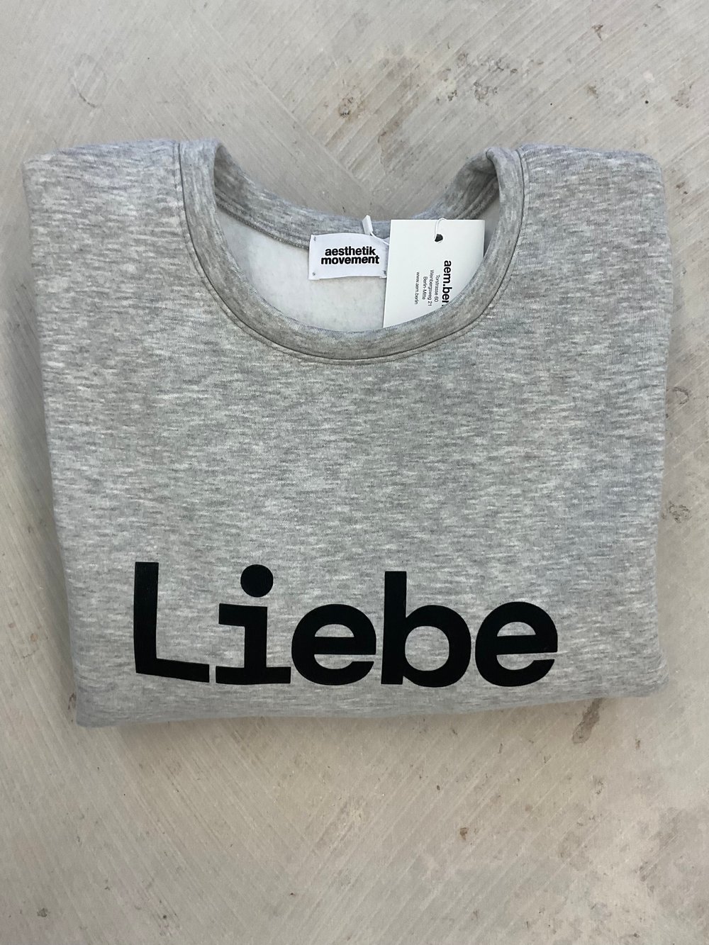 Grey Liebe sweatshirt 