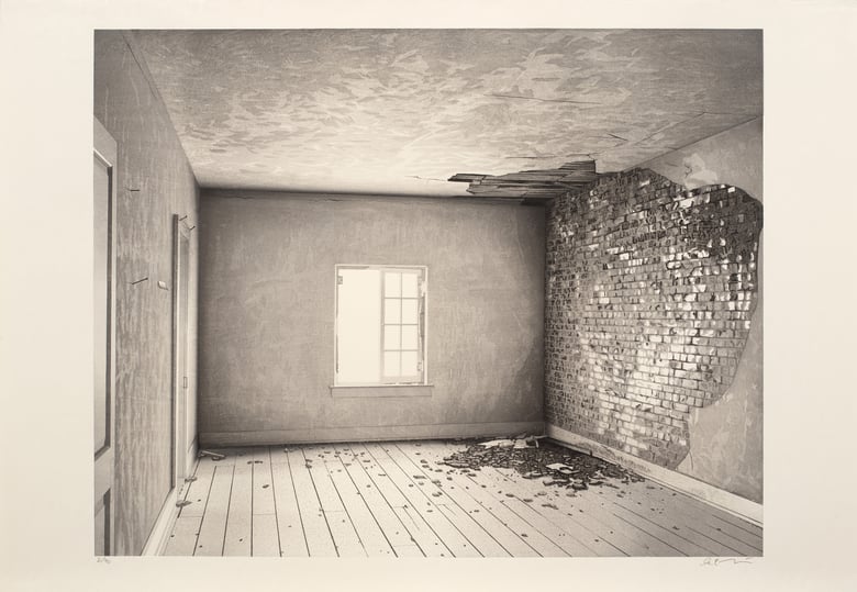 Image of Incendiary Test Area ( Interior View of Second Floor Room )