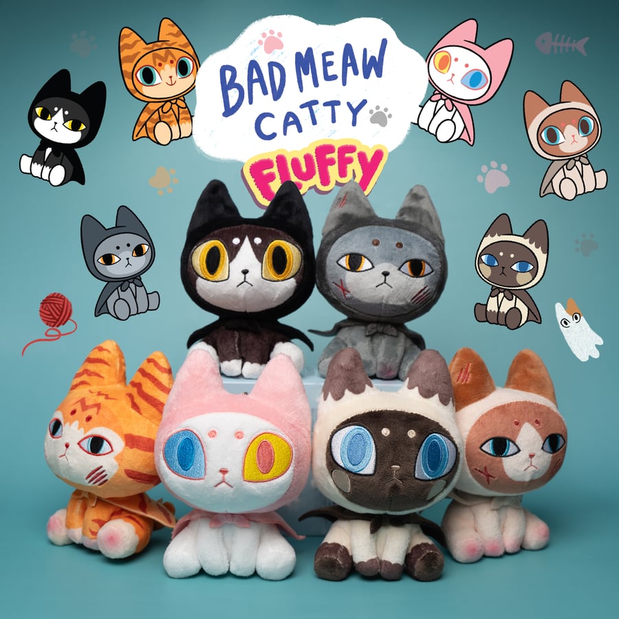 Image of BADMEAW CATTY FLUFFY BLIND BOX ASSORTMENT