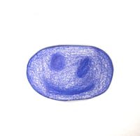 Image 1 of Magnet Smiley Blue