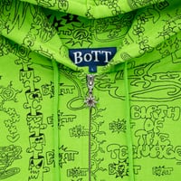 Image 3 of Bott/Slinky Zip-Hoodie Lime Green