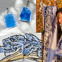 Bundle - Scarf and earrings Arrow Four 