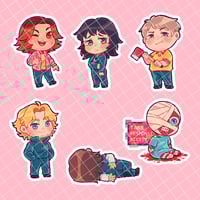 Mouthwashing Sticker Set
