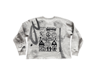 Image 2 of Sade Adu black panther party heavy metal custom made screen print gray/black sweatshirt