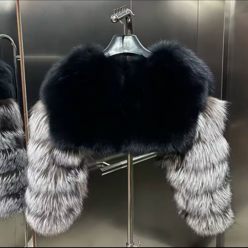 Image of TWO TONED CROP FUR