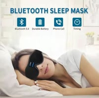 Image 1 of 3D Wireless Bluetooth Sleep Mask – Stereo Sound, Breathable Eye Mask with Music & Call