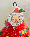 Santa bulb - 2.5" sticker