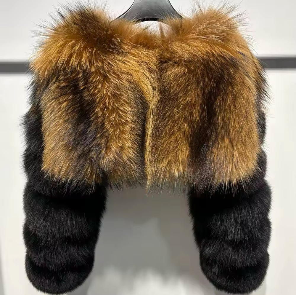 Image of TWO TONED CROP FUR