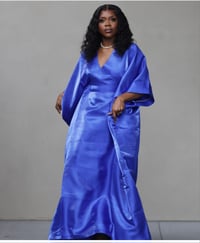 Image 2 of EVE LUXURY  CAFTAN (ROYAL BLUE)