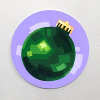 Green Bauble - Original Painting, 8" Round