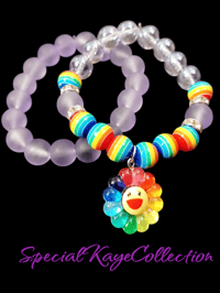 Kids Rainbow Bracelet Set