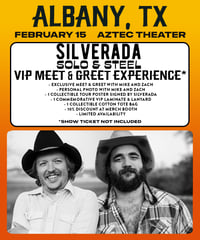 VIP - ALBANY, TX / Aztec Theater - Solo & Steel (Feb 15) VIP MEET & GREET PASS