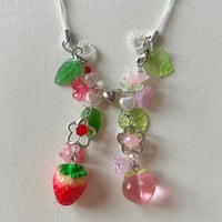 Image 1 of stawberry peach phone charms