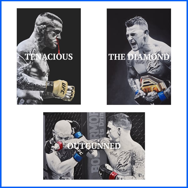 Image of DUSTIN POIRIER - SIGNED CANVAS PRINTS