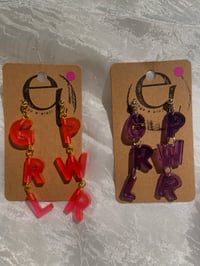 Image 1 of GRL PWR statement earrings