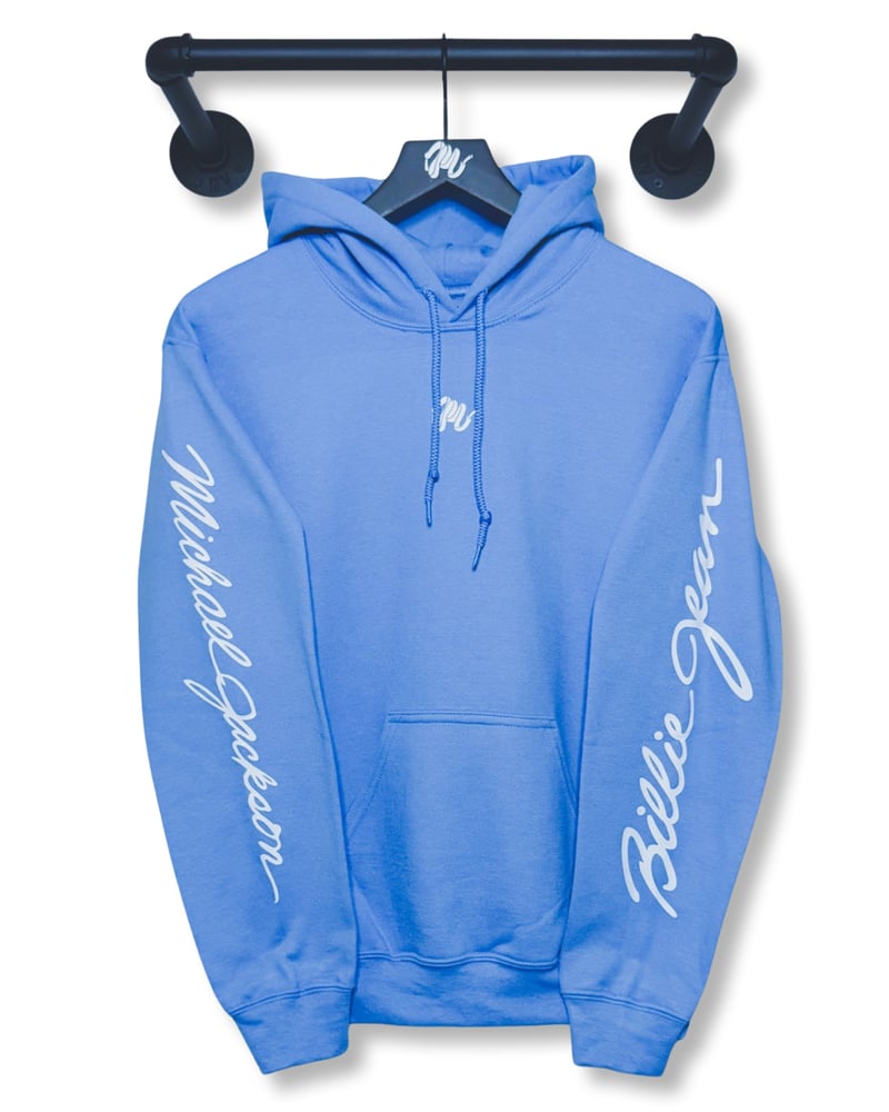 Image of Michael Jackson Billie Jean Hoodie-Carolina Blue