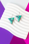 Pendientes Dripping turquesa
