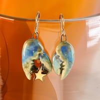 Image 1 of Blue Claw Earrings