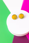 Pendientes Dripping medianos amarillos