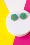Pendientes Dripping grandes mint