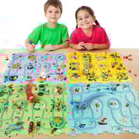 Image 1 of Kids’ Puzzle Racer Car Track Set – Montessori Brain-Boosting Toy for Ages 3-6