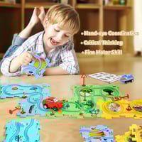 Image 3 of Kids’ Puzzle Racer Car Track Set – Montessori Brain-Boosting Toy for Ages 3-6