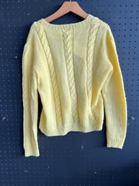 Image 2 of Yellow knit sweater #211