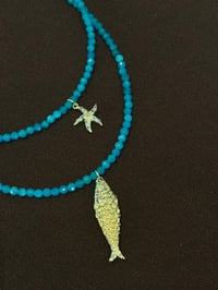 Image 3 of Turquoise Charm Choker