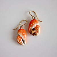 Image 1 of Red Claw Earrings