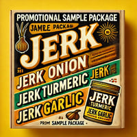 Image 2 of Ah It Dat Mini Trio Jerk Onion • Jerk Garlic • Jerk Turmeric | 3 x 0.5 oz Packs