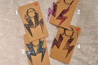Image 2 of lightning bolt earrings 