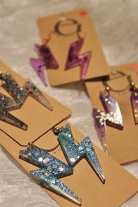 Image 1 of lightning bolt earrings 