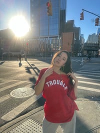 Image 5 of Trouble Jersey Red & White ❤️