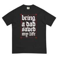Image 2 of Being A Dad Comfort Colors Tee
