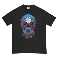 Image 2 of Die Tribal Skull Comfort Colors Tee