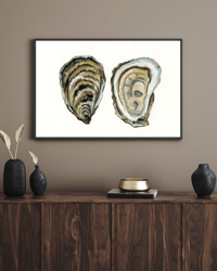 Image 1 of Oyster Watercolor Painting Fine Art Print