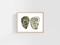 Image 4 of Oyster Watercolor Painting Fine Art Print