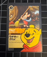 Winnie the Pooh signed and sketched Disney Lorcana Card