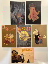 6 Kurdles Wood Postcard Set