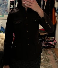 Image 7 of military style wool blazer