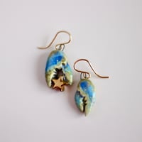 Image 2 of Blue Claw Earrings