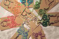 Image 1 of snake earrings, unstructured
