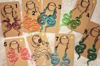 Image 2 of snake earrings, unstructured
