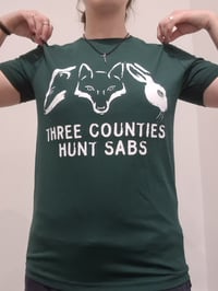 T-shirt with logo print on front:   Black or Green