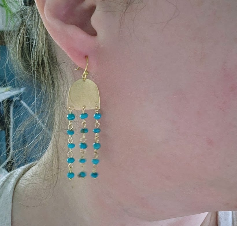 Image of Turquoise Pebble Earrings