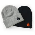 "FLAME" Beanie Grey