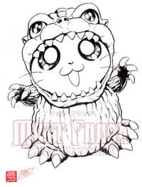 Image 1 of Godzilla-Hamtaro Collaboration Original Artwork