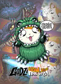 Image 2 of Godzilla-Hamtaro Collaboration Original Artwork
